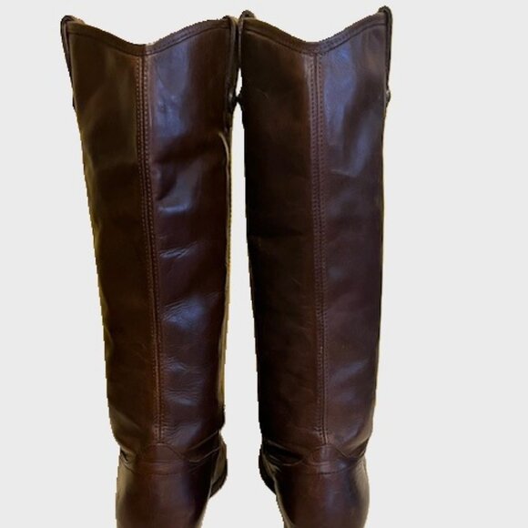 Melissa Button Dark Brown Leather riding boots (8.5 B US) - Picture 8 of 11